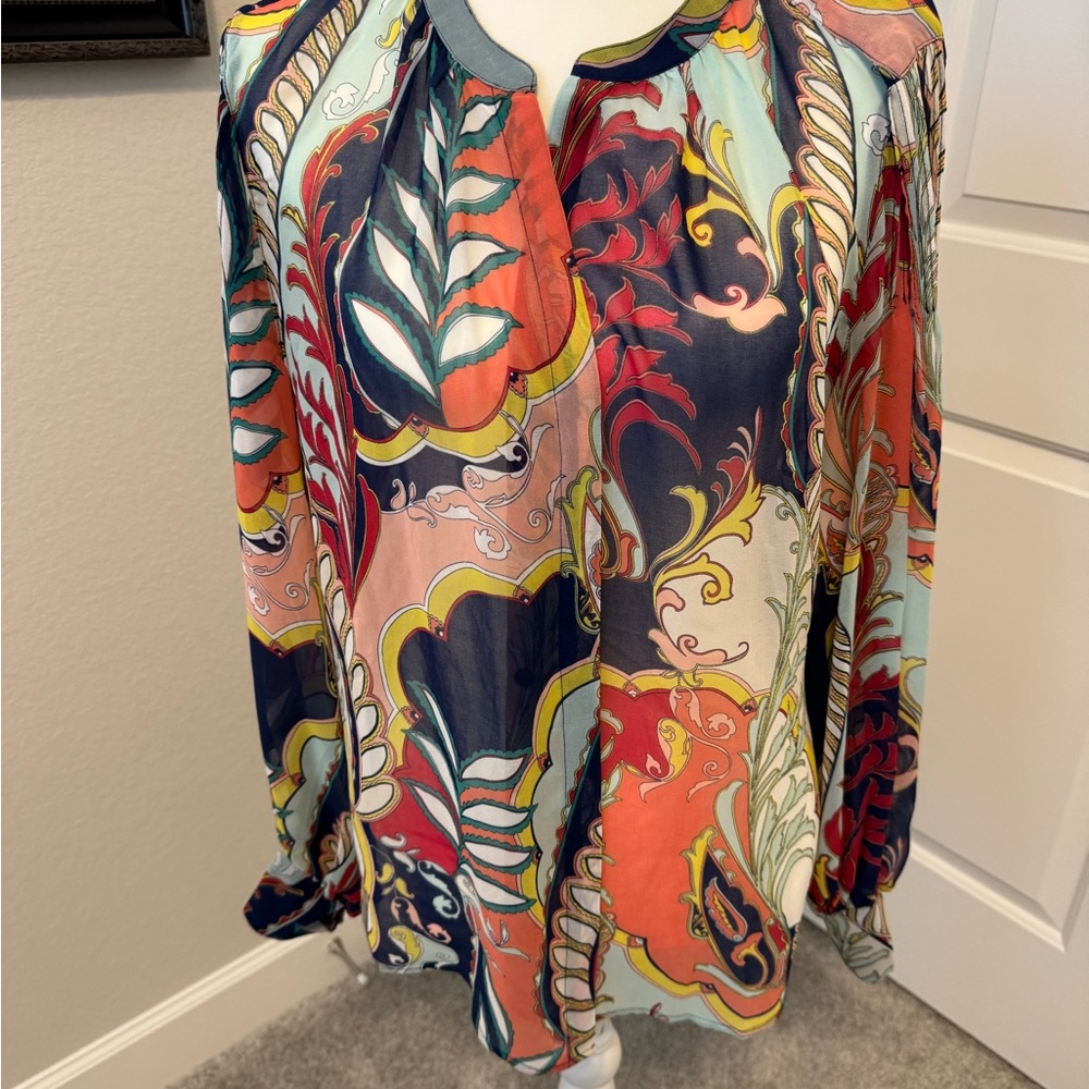 Chico's Floral Multicolor Blouse